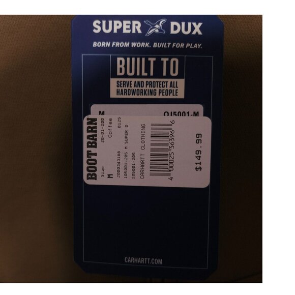 NWT Carhartt Super Dux Sherpa-Lined Jacket MED Brown Cozy & Durable ($149 MSRP) - Picture 11 of 13